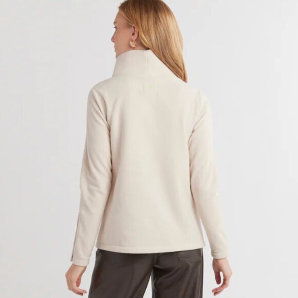 Dudley Stephens Sun Valley Turtleneck Vello Fleece Oatmeal - Picture 3 of 11